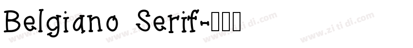 Belgiano Serif字体转换